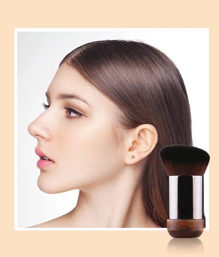 Makeup Brush maquiagemProfessional Makeup Brushes Foundation Brush Loose Power Contour Brush Natural Wood Buffing Woman Beauty