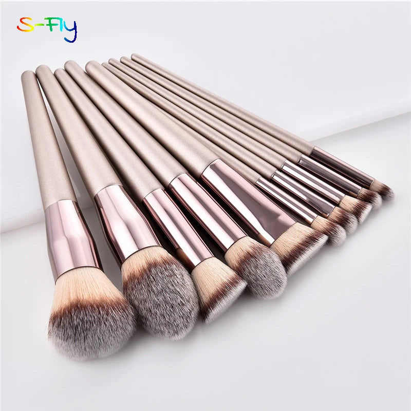 Champagne Makeup Brush Set
