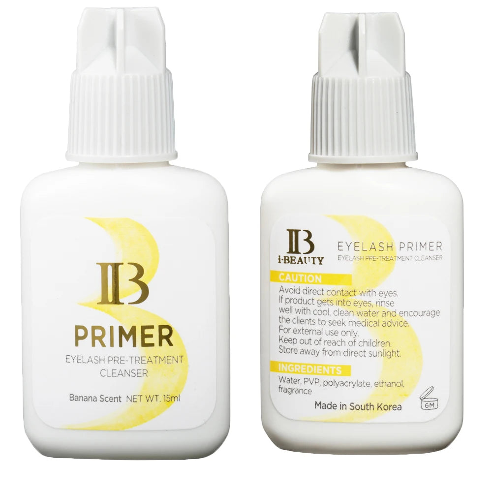 I Beauty Primer Collect Super Bonder Fixing Agent Eyelash Extension Clear Primer Cleanser ib Banana Rose Scent