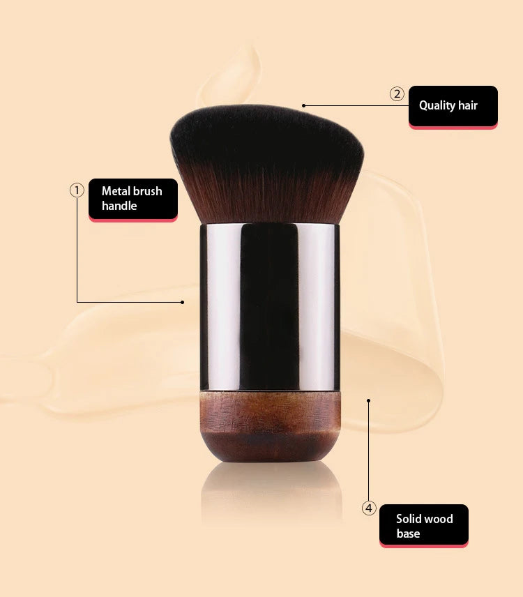 Makeup Brush maquiagemProfessional Makeup Brushes Foundation Brush Loose Power Contour Brush Natural Wood Buffing Woman Beauty