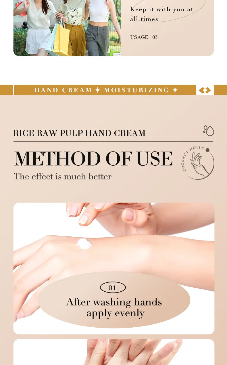 White Rice Hand Cream