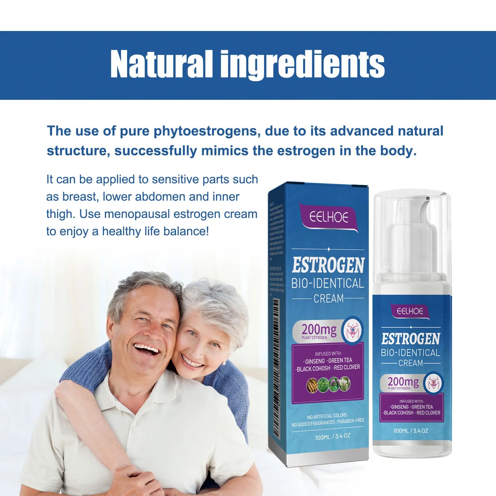 Women's Care Cream Gently Moisturizes, Enhances Vitality, Gently Cares for Balance, and Applies Cream