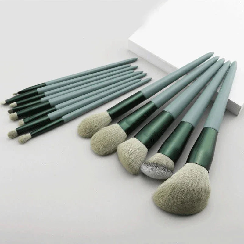 13PCS Makeup Brushes Set Eye Shadow Foundation Women Cosmetic Brush Eyeshadow Blush Beauty Soft Tools Bag Makeup Brush Set