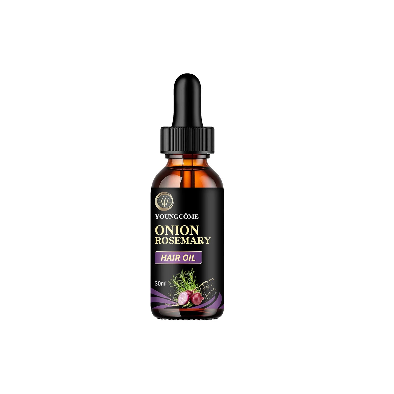 Hair Care Essential Oil Onion Rosemary Peppermint Fortified Oil Nourishing Split Dry Organic Hair Care Improving Hair Quality