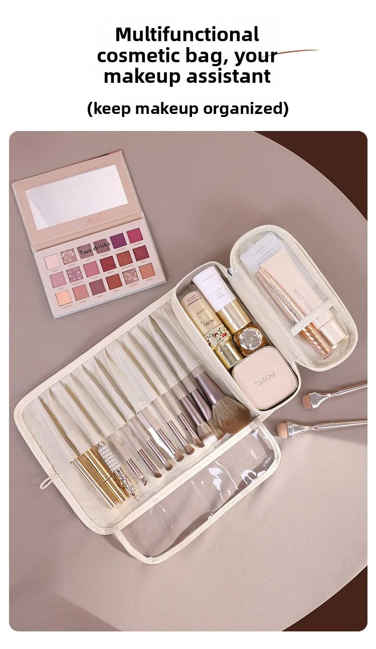 New Arrival: Multifunctional Foldable Portable Professional PU Makeup Brush Organizer Bag with High "Beauty Value"
