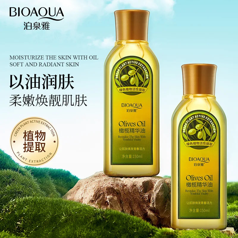 BIOAQUA Olive Oil Skin Care Cleansing Water Massage Essential Oil Hair Care Beauty Moisturizing Multifunctional Glycerin