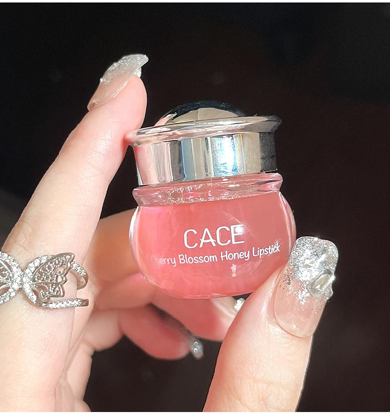 CACE Lovely Honey Cherry Lip Oil Nourishing Lip Balm Long Lasting Moisturizing Clear Lip Oil  Lip Gloss Lip Care Beauty Makeup