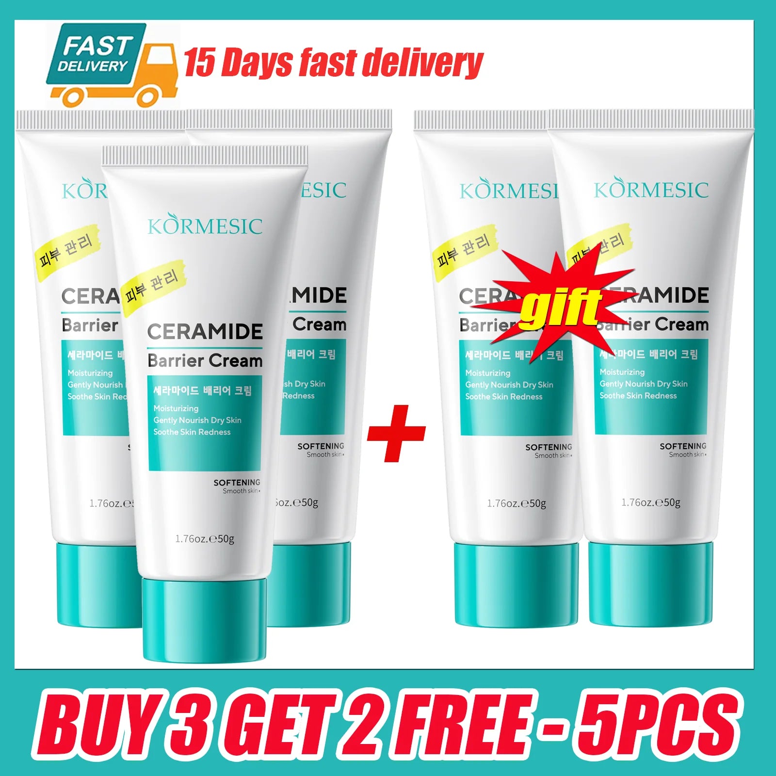 Ceramide Moisturizing Face Cream Skin Barrier Smoothing Firming Deep Nourishing Face Body  Beauty Skin Care Korean Cosmetics