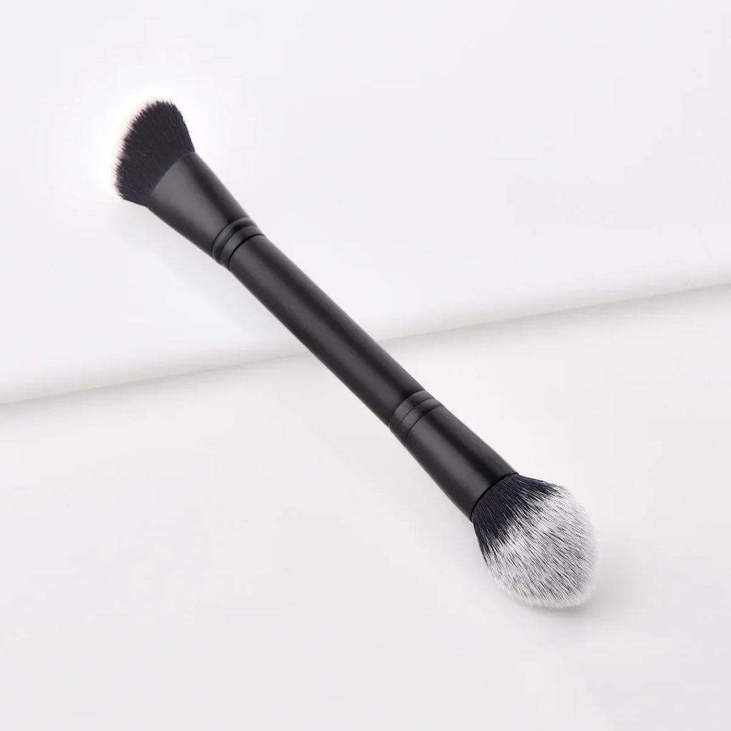 Double Ended Makeup Brushes Face Brush Repair Brush Contour Brush for Liquid Cream Powder Face Beauty Cosmetic Tools