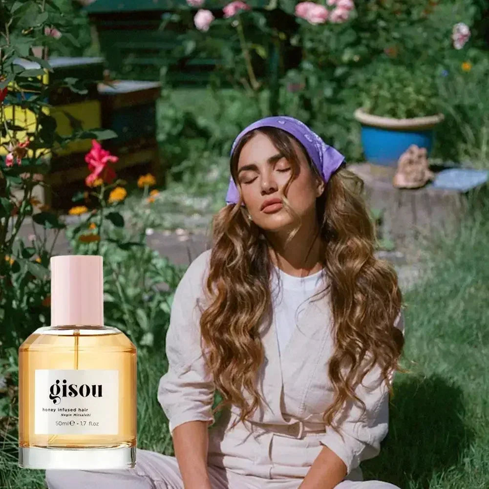 Fashion Gisou Honey Infused Hair Care Oil Improve Dry Restless Hair Care Soft Long Lasting Fragrance Retention Hair Conditioner