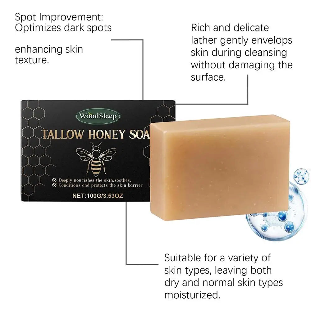 Beef Tallow Soap Bar,Natural Grass Fed Tallow Soap,Moisturizing Face Body Wash For Dry, Itchy, Sensitive Skin CareBath Soap