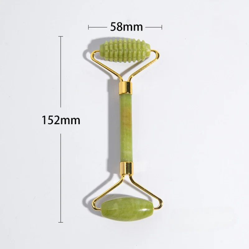 Jade Massagers For Face Body Gua Sha Scraper Beauty Facial Roller Set Natural Gouache Stone Massage Slimming Skin Care Lift box