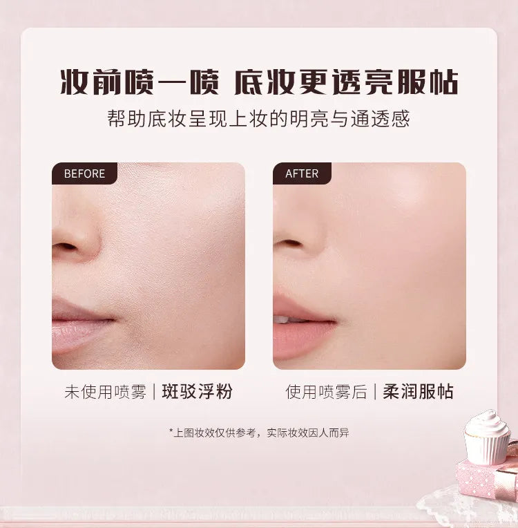 Flower Knows Makeup Moisturizing Essence Setting Spray Primer Skin Care Products Hydrating Face Mist All-Day Moisturizing Spray