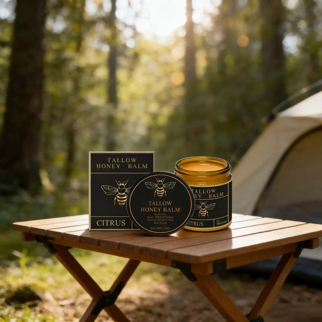 Tallow Honey Balm Deep Hydration Face Care Tighten Skin Firming Moisturizing Facial Rejuvenation Soft Smooth Beef Tallow Cream