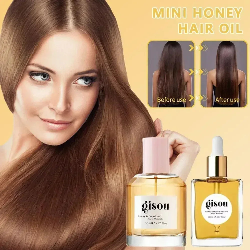 Fashion Gisou Honey Infused Hair Care Oil Improve Dry Restless Hair Care Soft Long Lasting Fragrance Retention Hair Conditioner