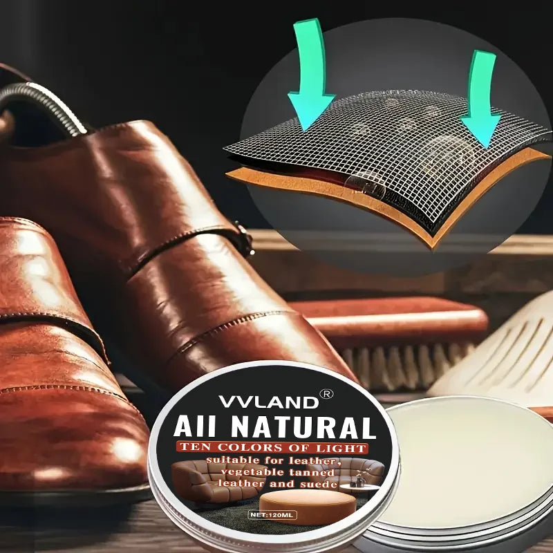 120ml Leather Care Cream - Nourishing Conditioner Balm to Restore, Shine and Protect All Types of Leather Goods