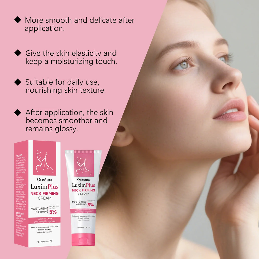 OceAura Neck Cream Gentle Nourishing Moisturizing Hydrating Smooth Tender Daily Massage Neck Care Beauty Firming Cream