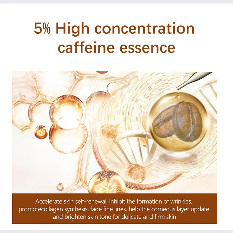 Caffeine Eye Serum Gently soothes the delicate skin around the eyes a moisturizing refreshing serum suitable for daily skincare