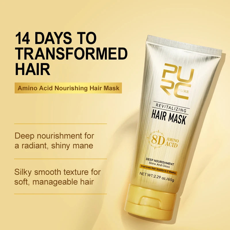 PURC Morocco Argan Oil Hair Mask Smoothing Nourishing Hair Oil Sets Repair Damaged Frizz Hair Treatment Hair Care