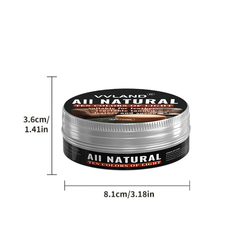 120ml Leather Care Cream - Nourishing Conditioner Balm to Restore, Shine and Protect All Types of Leather Goods