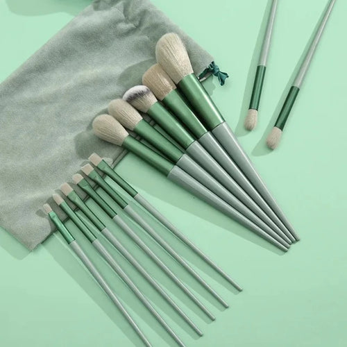 13PCS Makeup Brushes Set Eye Shadow Foundation Women Cosmetic Brush Eyeshadow Blush Beauty Soft Tools Bag Makeup Brush Set