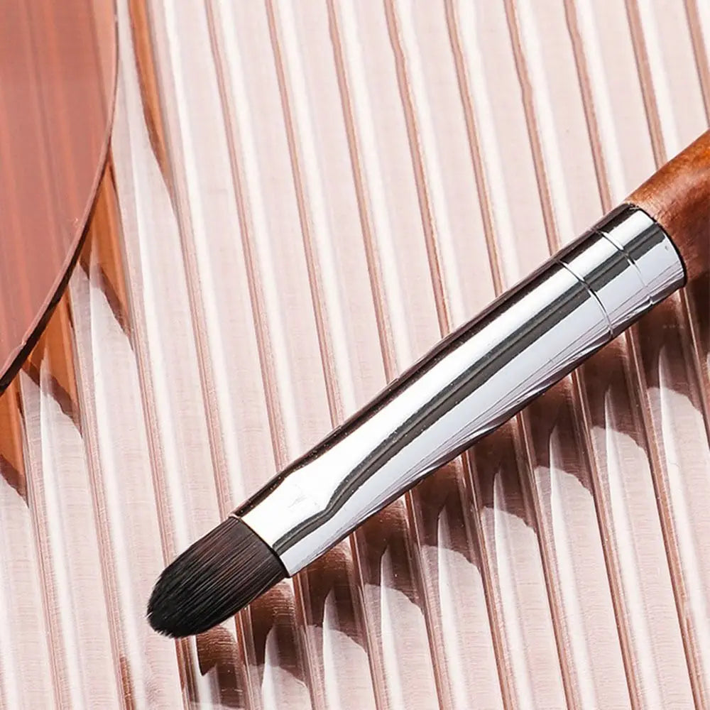 Beauty Lady Lip Gloss Brush Makeup Brush Metal Handle with Protect Cap Cosmetic Brush Lipstick Brush Concealer Brush Lip Brush