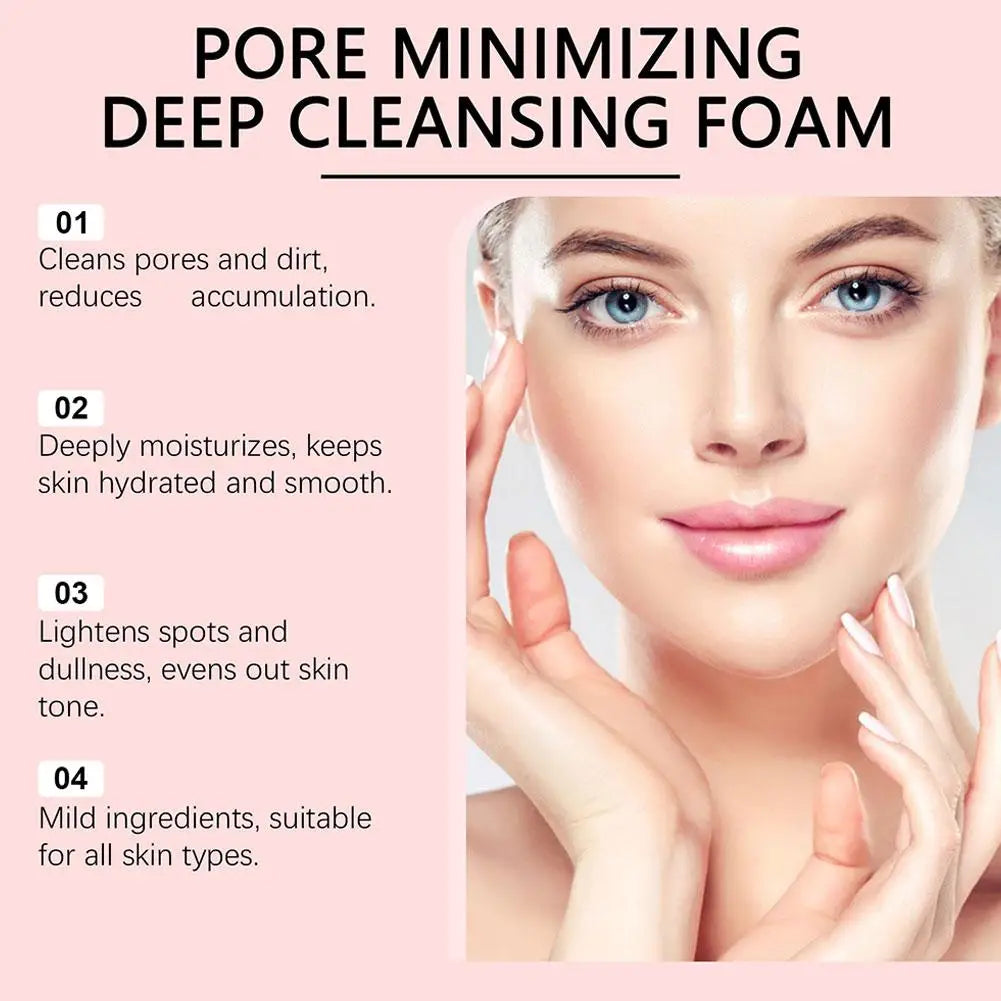 Centella Asiatica Deep Cleansing Foam Cleanser For Women Pore Shrinking Oil Control Barrier Repair Daily Facial Skin Care