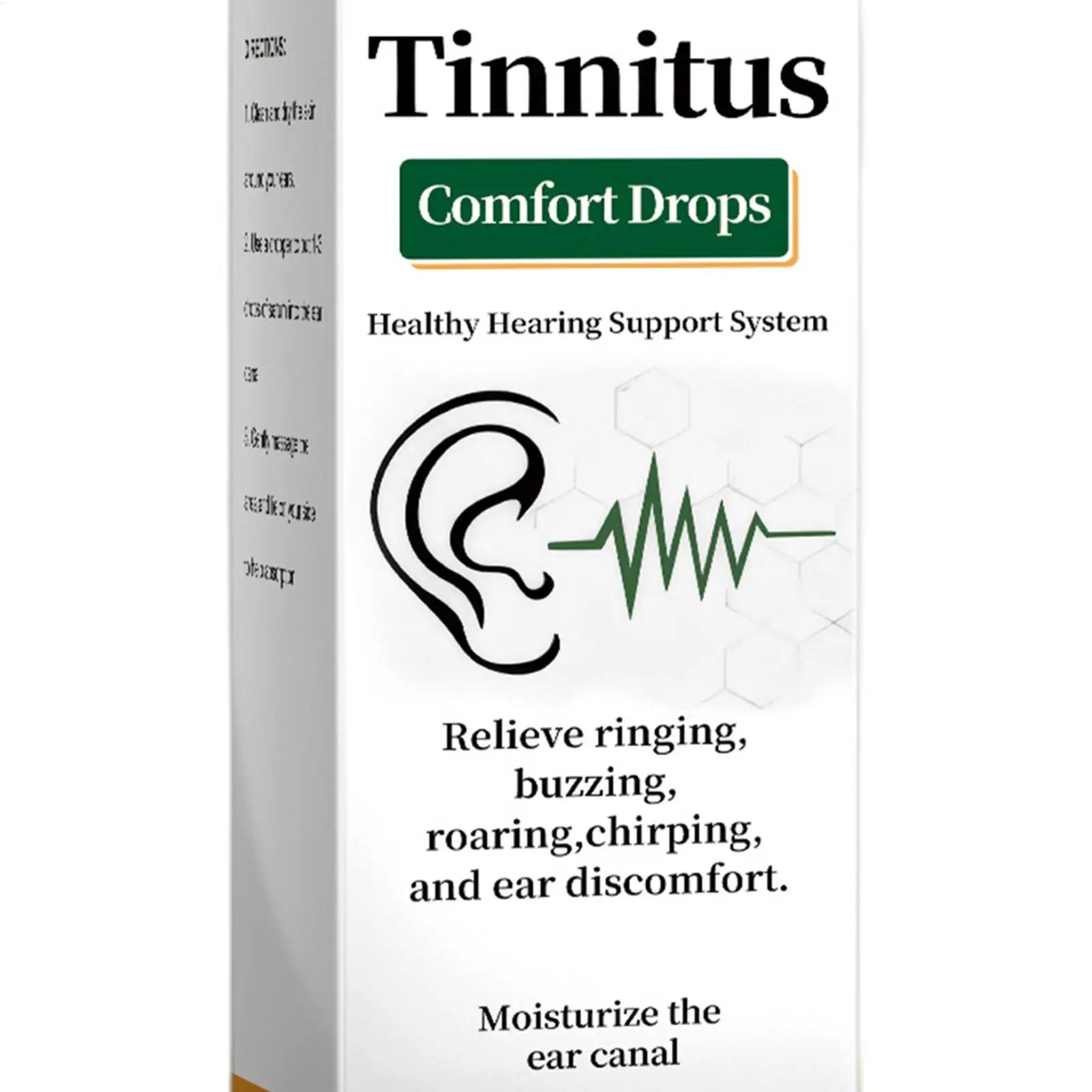 Ear Care Drops 60ml Moisturizing Soothing Solution Health Supplements for Women Men Adults Outdoor Activities Before Sleeping