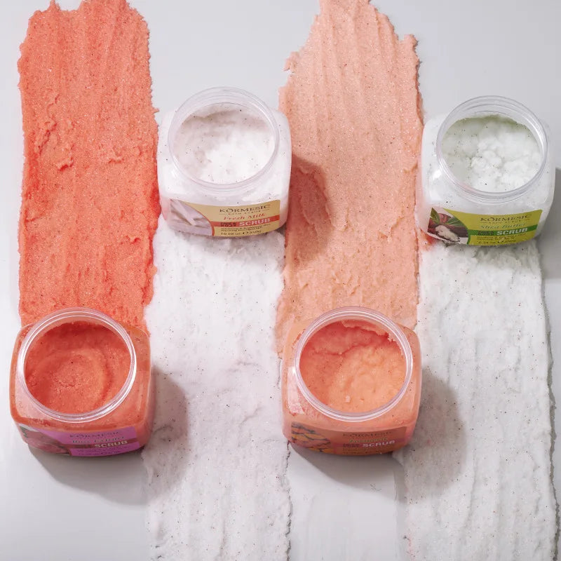 Body Scrub Cream Exfoliating Deep Cleansing Shea  Moisturizing Deep Cleansing Turmeric Milk Rose Gentle Tender  Smooth Skin Care