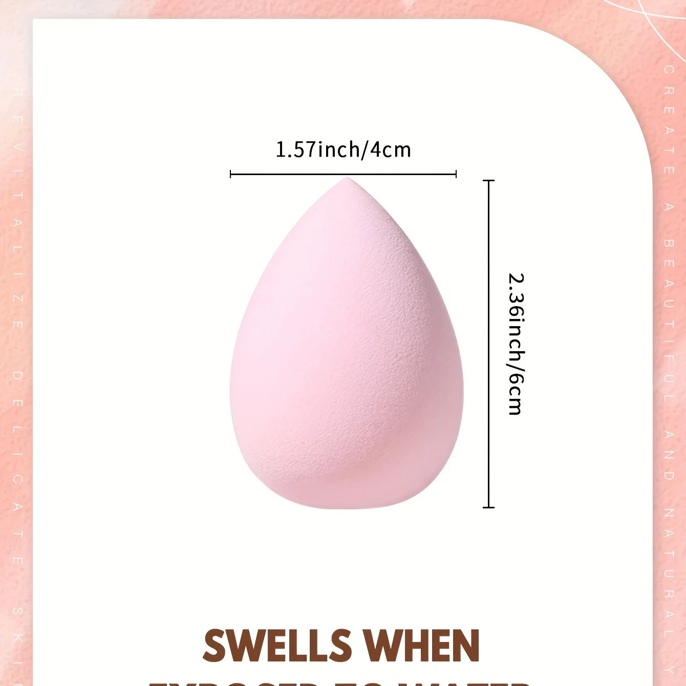 5 Bags of Beauty Eggs Makeup Sponge (Beauty Egg), Foundation Make-Up Mixed Beauty Sponge, Flawless Liquid, Cream and Powder, Mu