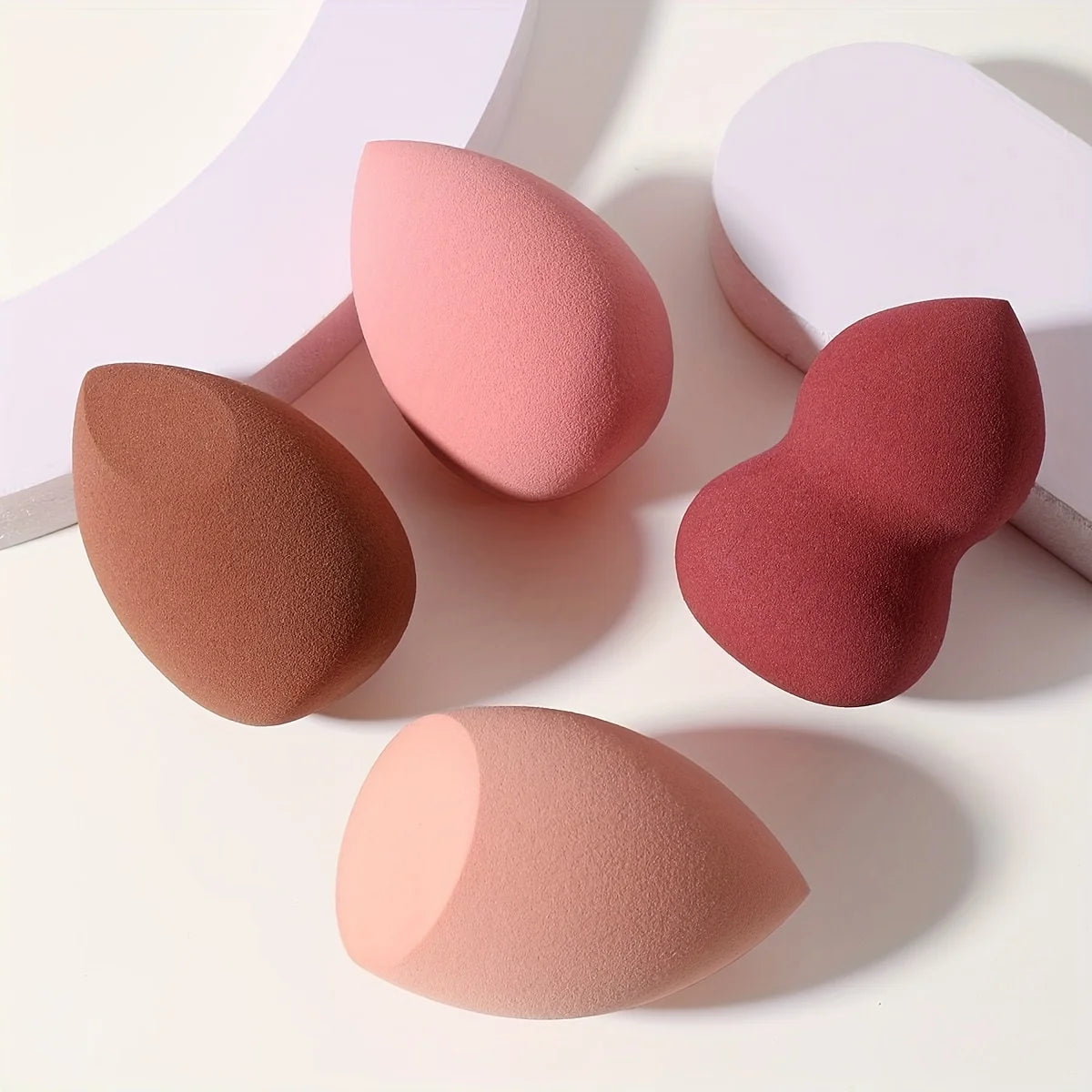 5 Bags of Beauty Eggs Makeup Sponge (Beauty Egg), Foundation Make-Up Mixed Beauty Sponge, Flawless Liquid, Cream and Powder, Mu
