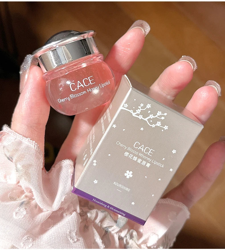 CACE Lovely Honey Cherry Lip Oil Nourishing Lip Balm Long Lasting Moisturizing Clear Lip Oil  Lip Gloss Lip Care Beauty Makeup