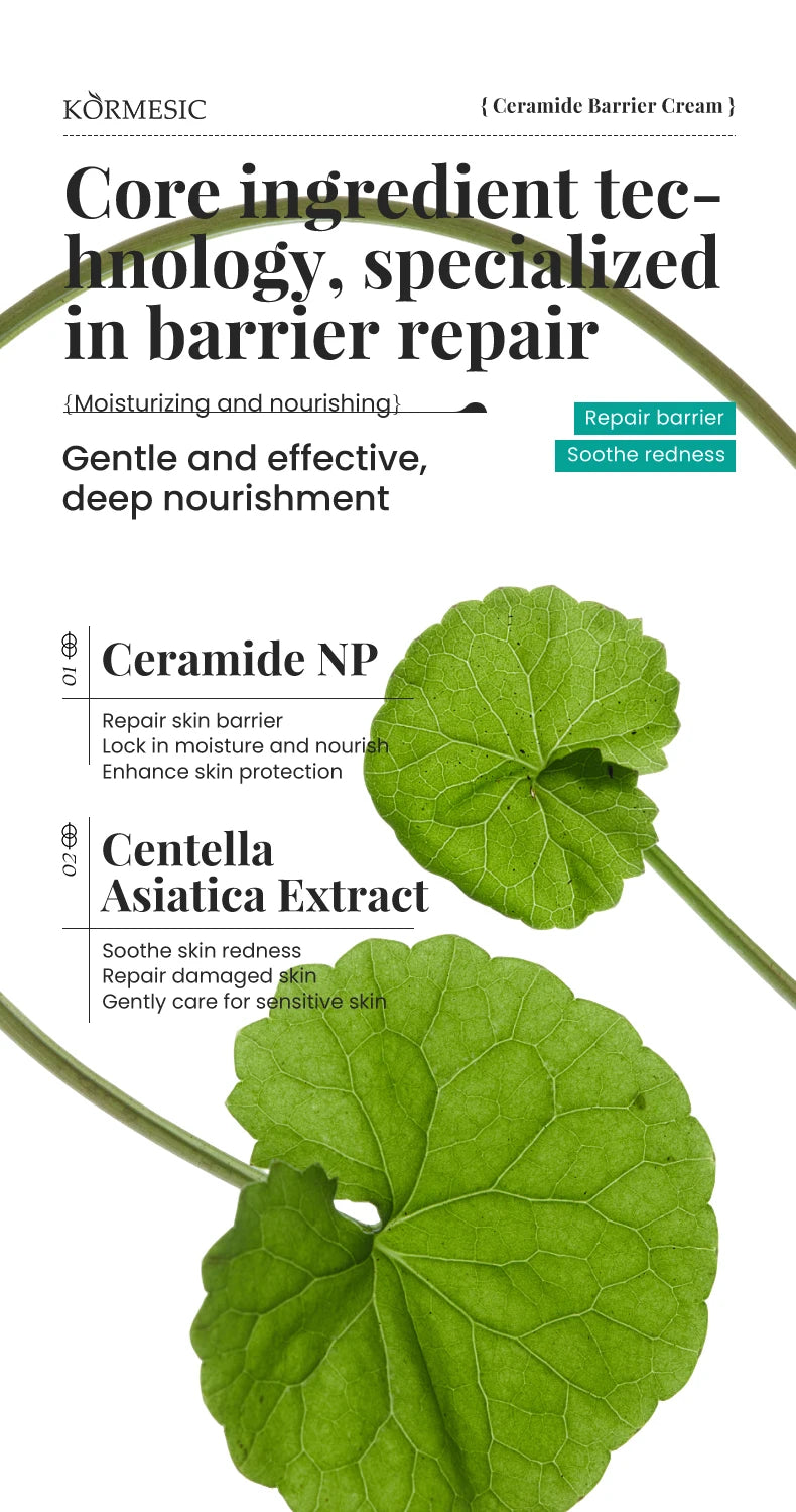 New Ceramide Moisturizing Face Cream Skin Barrier Smoothing Firming Deep Nourishing Face Body  Beauty Skin Care Korean Cosmetics