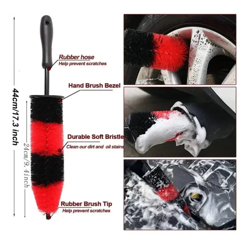 Large Car Wash Brush Automobile Beauty Supplies Tire Cleaning Car Wash Tool Hub Cap Brush Speed Beauty Special Car Care Amagi