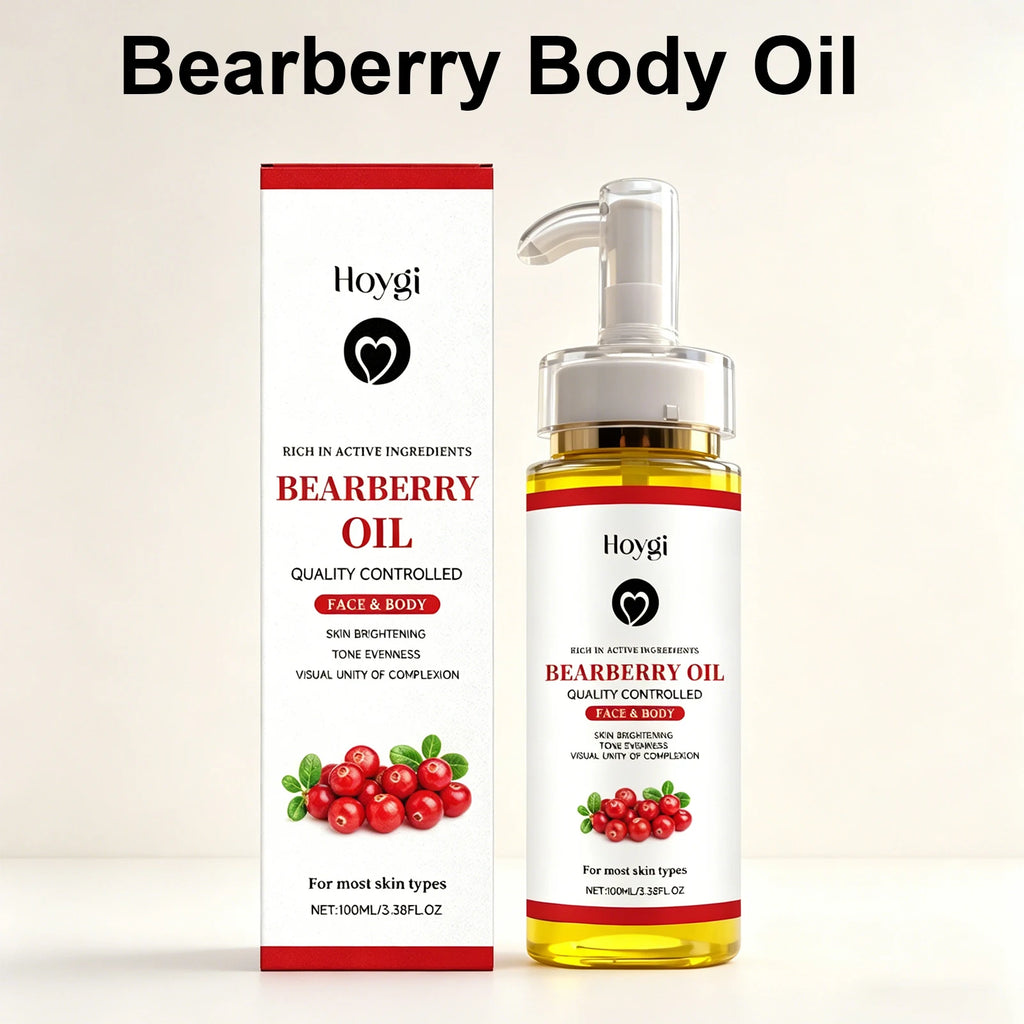 Bearberry Body Oil Arbutin Skin Brightening Firming Moisturizing Reduce Dryness Enhance Elasticity Strengthen Skin Natural Glow