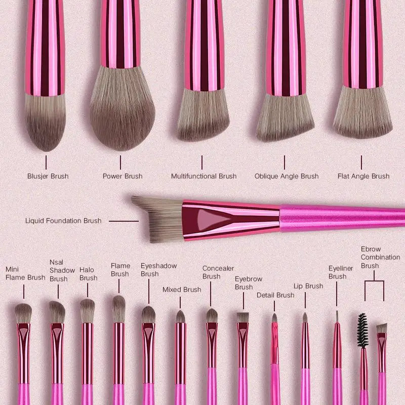 Makeup Brush - Premium Quality Cosmetic Brushes For Face And Eyes Foundation Powder BB Cream Blush