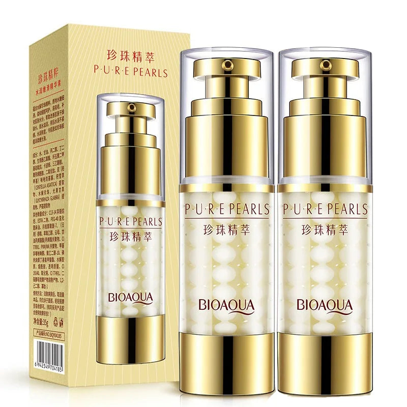 BIOAQUA Pearl Essence Moist Tender Smooth Essence Nourishes Moisturize Hydrate Essence Repair Face Cream Facial Skincare Product
