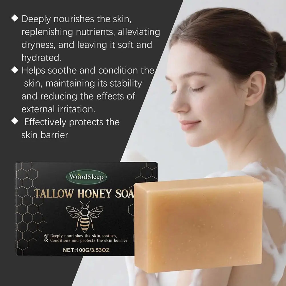 Beef Tallow Soap Bar,Natural Grass Fed Tallow Soap,Moisturizing Face Body Wash For Dry, Itchy, Sensitive Skin CareBath Soap