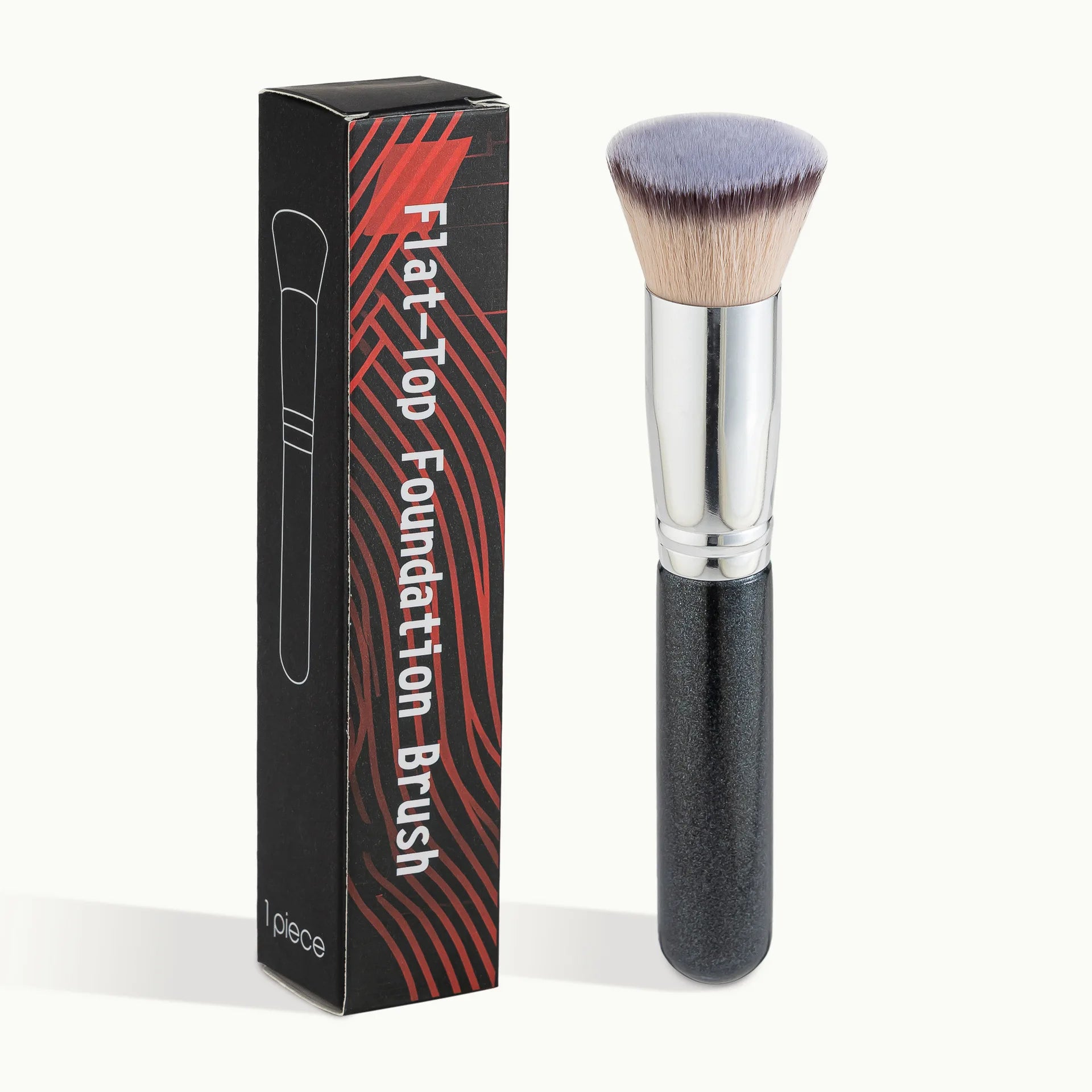 1PCS Makeup Brush with Box for Foundation Concealer Powder Blush Contour Brush Dense Soft Bristle Brush Beauty Tools