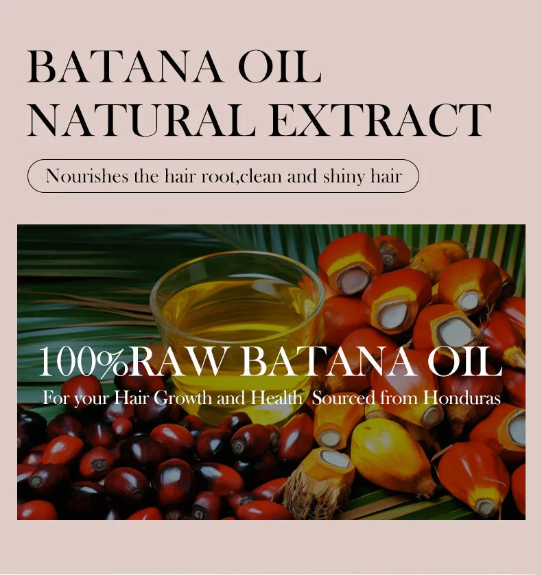 500ml Batana Oil Shampoo and Conditioner Set for Hydrating Care, Softening Hair, and Improving Dryness and Frizz