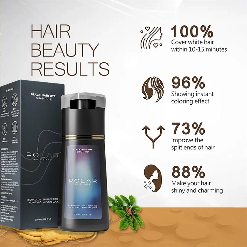 200ml Hair Dye Shampoo Oil Control Nourishing Hair Care Products Make Your Hair Shining And Charming