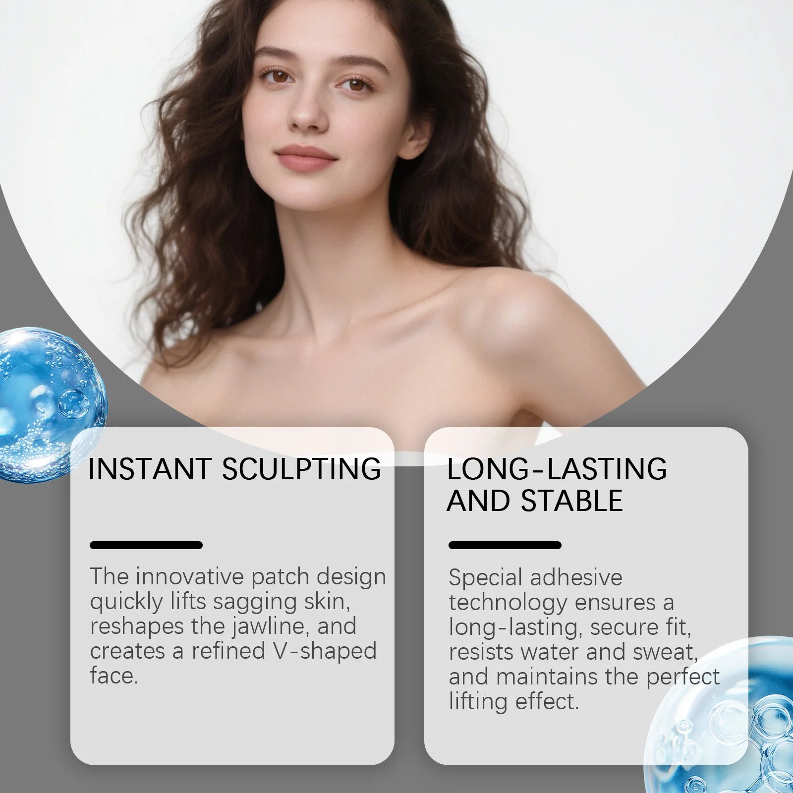 Facial essence serum gently cares for the facial contours, improves skin quality and makes the skin smooth and delicate.