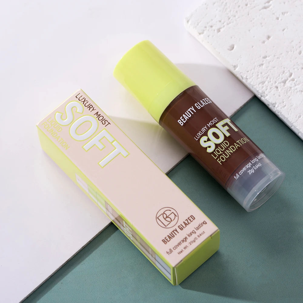 Beauty Glazed Full Coverage Matte Liquid Foundation Waterproof BB Cream Lasting Oil Control Long-lasting Natural Face Makeup