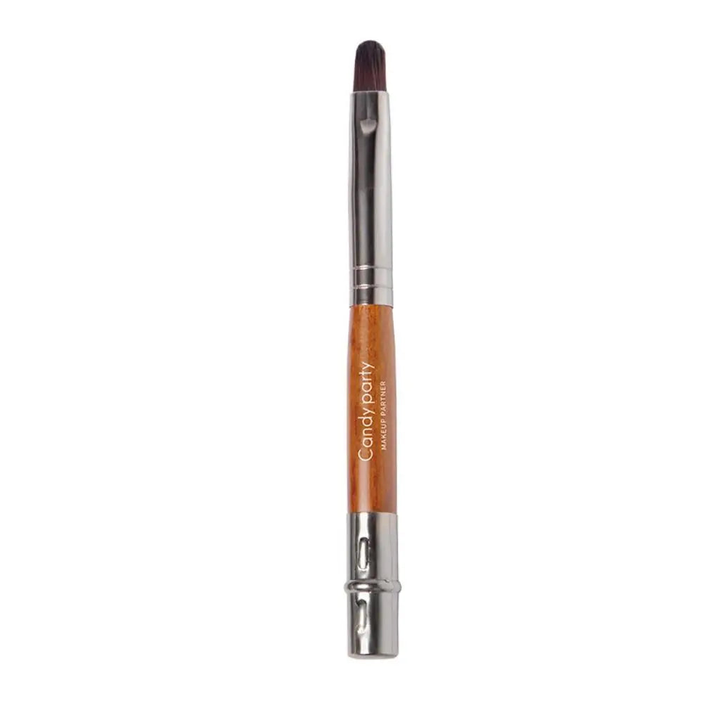 Beauty Lady Lip Gloss Brush Makeup Brush Metal Handle with Protect Cap Cosmetic Brush Lipstick Brush Concealer Brush Lip Brush