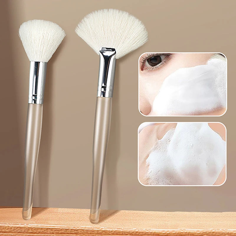 Soft-Bristled Facial Cleansing and Massage Brush – Portable Skincare Tool for Face Washing and Mask Application
