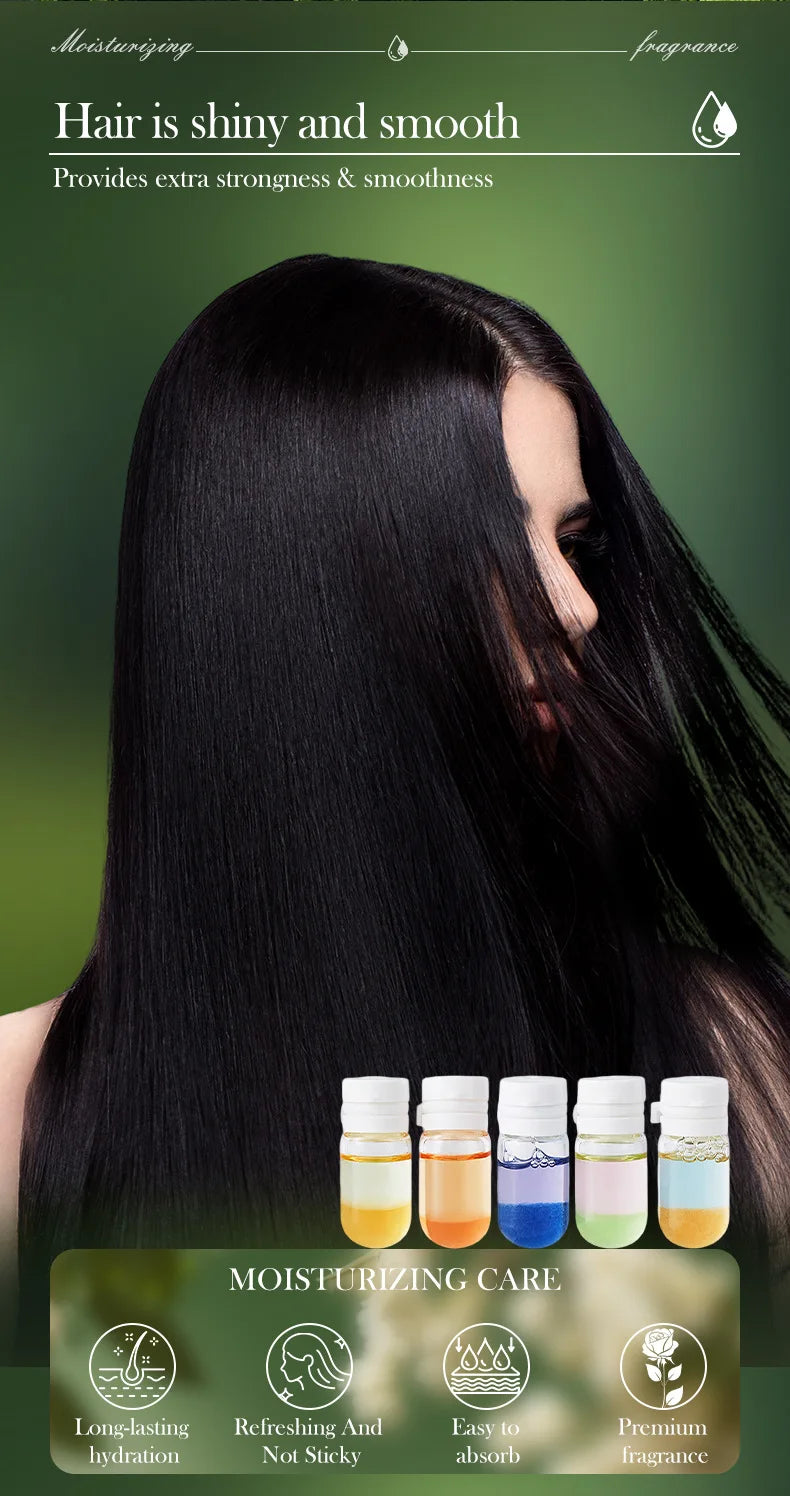 Portable Moisturizing Fragrance Hair Care Essential Oil Set, Smooth Hair, Improve Frizz-Free Hair Care Essential Oil