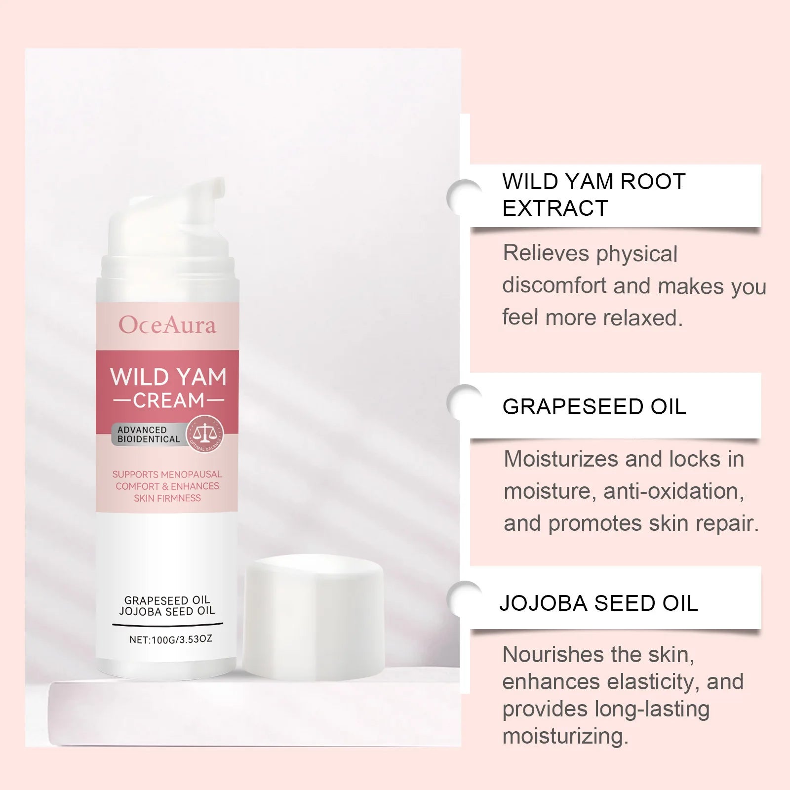 Body Care Balance Cream with Gentle Ingredients To Care for Women's Body Discomfort, Daily Massage Care Cream