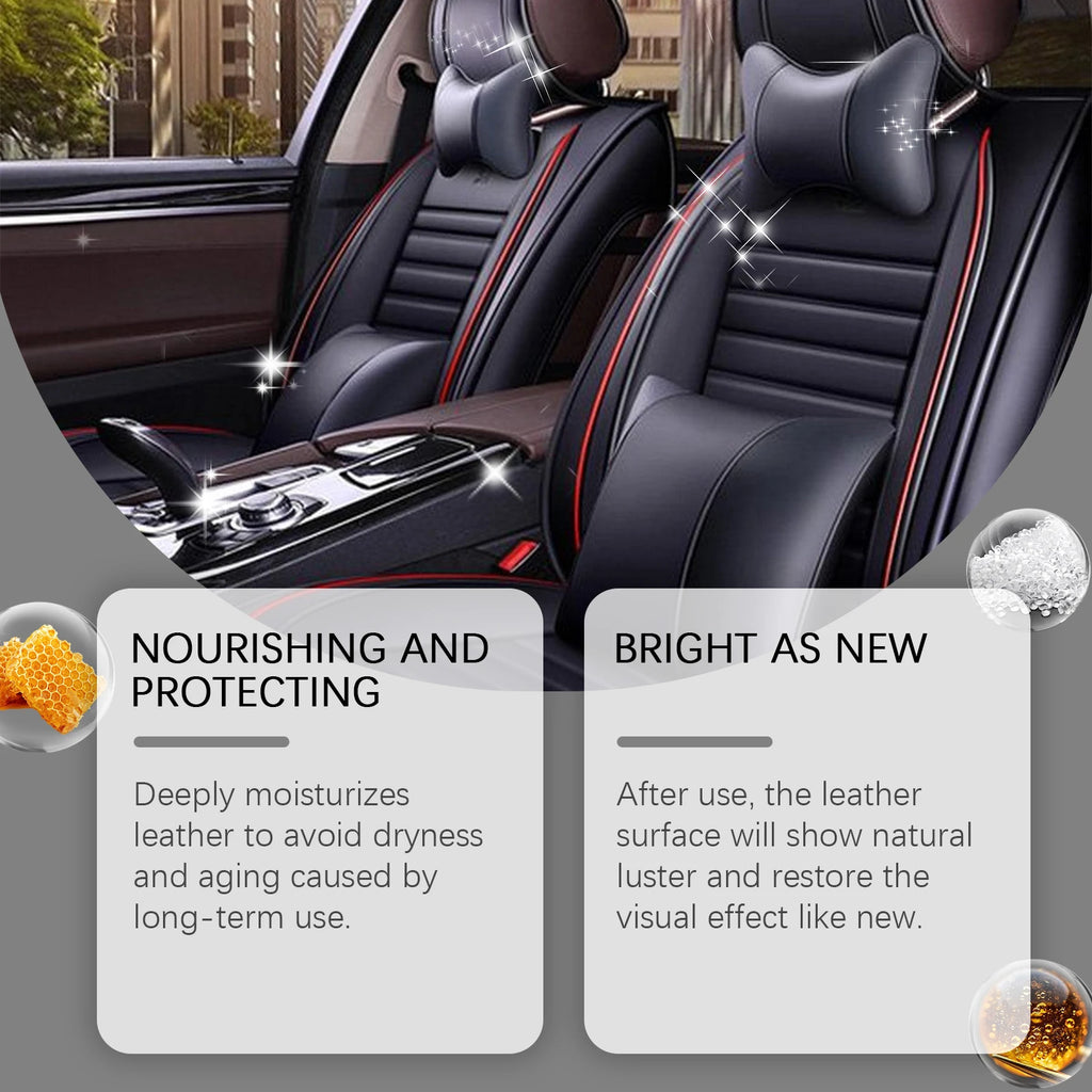 Waterproof Leather Conditioner Auto Leather Care Paste with Beeswax Deep Moisturizer Anti Aging Protects & Beautifies Autocare