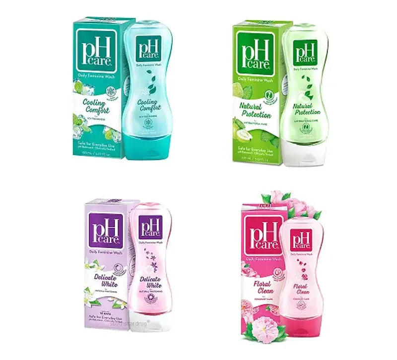 PHcare Floral Clean Delicate White Private Daily Feminine Wash 50ml Bottle Cooling Comfort Remove Odor TRAVEL SIZE