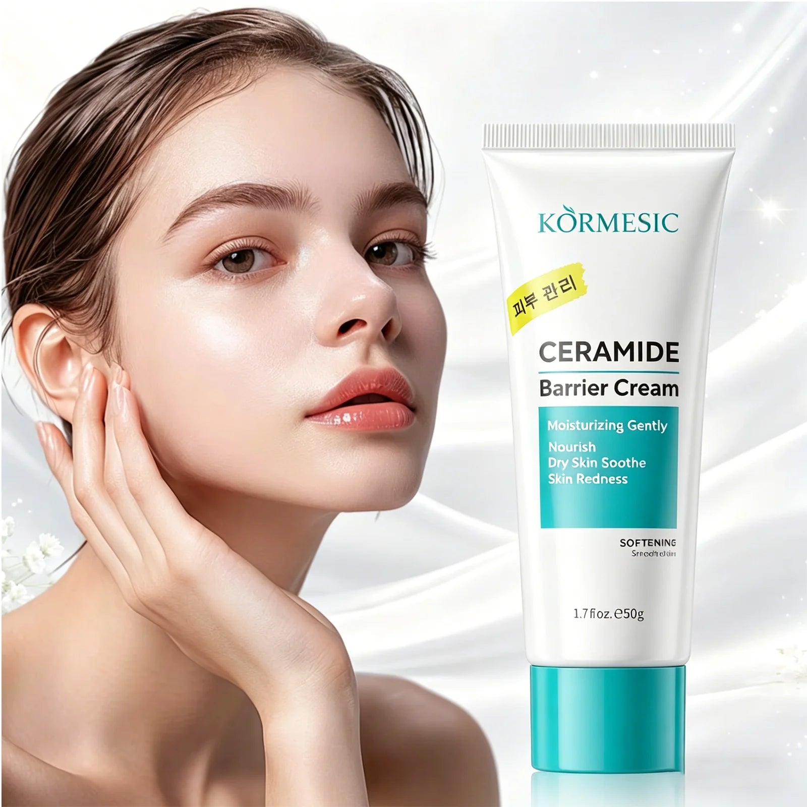 New Ceramide Moisturizing Face Cream Skin Barrier Smoothing Firming Deep Nourishing Face Body  Beauty Skin Care Korean Cosmetics